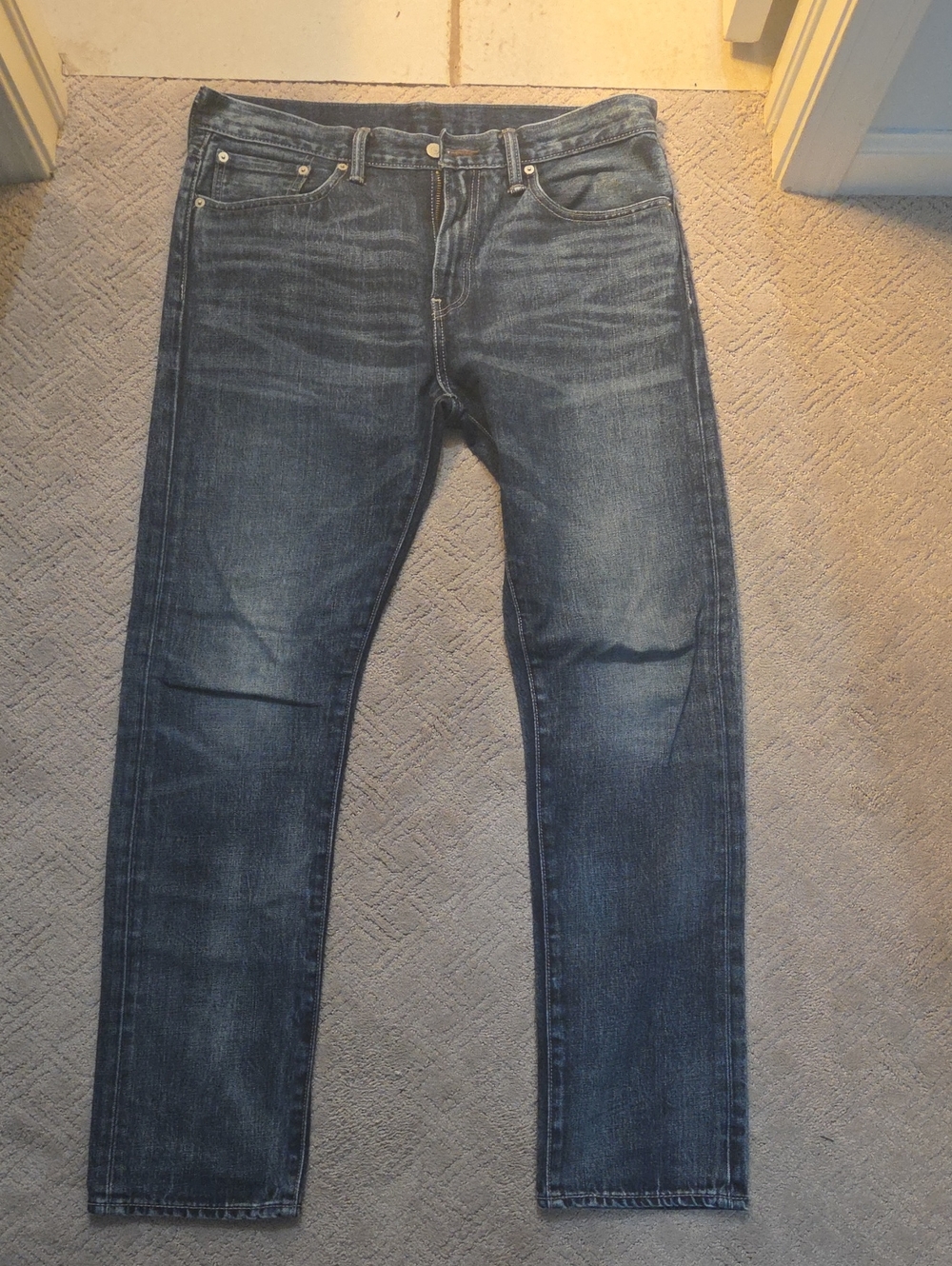 Men's Levi's Straight Dark Blue Jeans